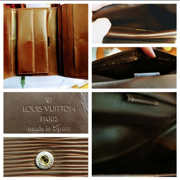 Authentic Louis Vuitton Epi Sarah Long Wallet - Picture 5 of 6